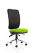 Dynamic Independent Seat & Back Task Operator Chair Without Arms Chiro Myrrh Green Fabric Seat Without Headrest High Back