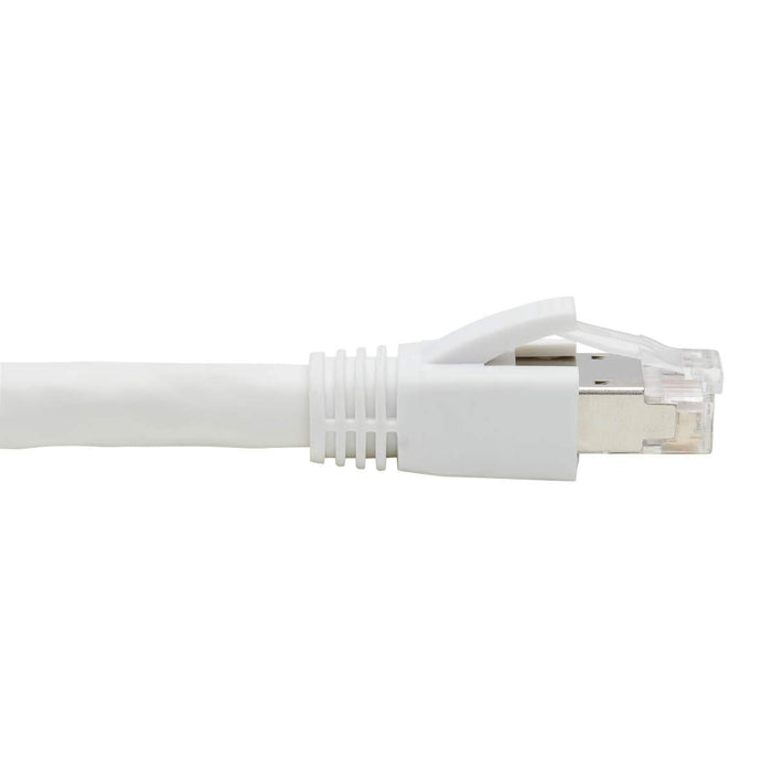 Tripp Lite Cat8 25G/40G-Certified Snagless S/FTP Ethernet Cable (RJ45 M/M), PoE, White, 3 ft. - Patch cable - RJ-45 (M) to RJ-45 (M) - 91.4 cm - S/FTP - CAT 8 - snagless, solid - white