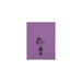 Rhino 9 x 7 Exercise Book 80 Page Ruled F8M Purple (Pack 100) - VEX554-300-6