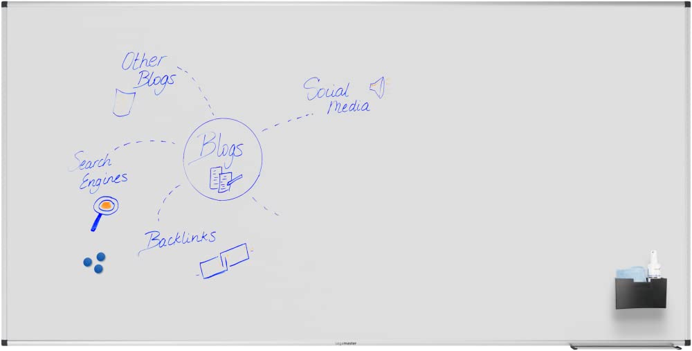 Legamaster UNITE PLUS Magnetic Whiteboard Enamel 180 x 90 cm