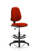 Dynamic Permanent Contact Backrest Task Operator Chair Without Arms Eclipse I Tabasco Red Seat High Back