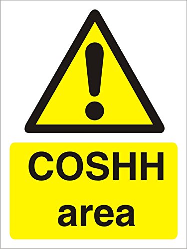 Warning Sign Coshh Area Plastic 40 x 30 cm