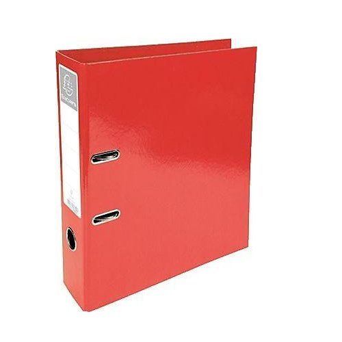 Exacompta Lever Arch File A4 70 mm Red 2 ring 53625E Manila Cardboard Portrait Pack of 10