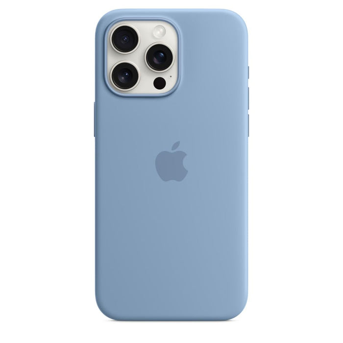 Apple - Back cover for mobile phone - MagSafe compatibility - silicone - winter blue - for iPhone 15 Pro Max