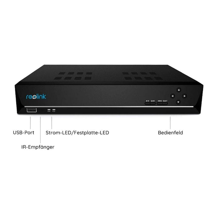 Reolink 4K+ UHD NVR PoE AI 8ch 4x Bullet Kit 2TB