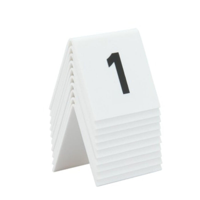 Securit Table Numbers 1-10 White 5.2 x 4.5 x 5.2 cm Pack of 10