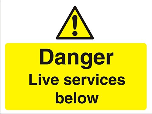 Warning Sign Live Services PVC 45 x 60 cm