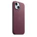 Apple - Back cover for mobile phone - MagSafe compatibility - microtwill, FineWoven - mulberry - for iPhone 15