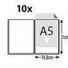 Securit A5 Menu Bk Cvr Inserts Pk10