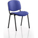 Dynamic Stacking Chair ISO Seat Stevia Blue Pack of 4 Without Arms Fabric