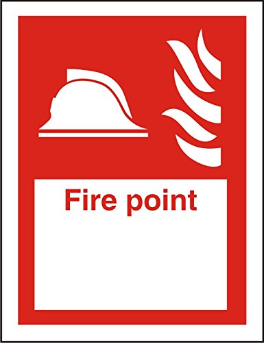 Fire Point Sign Self Adhesive Plastic 30 x 20 cm