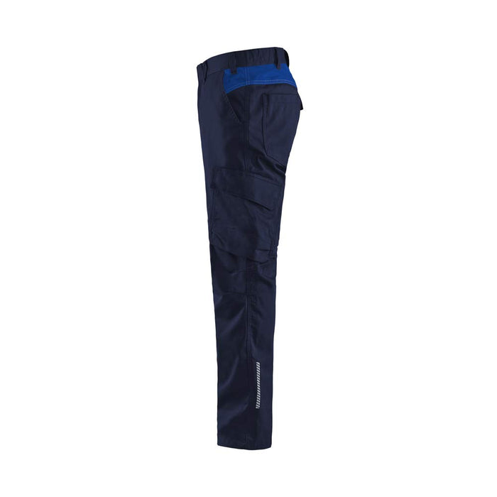 BLÅKLÄDER Trousers 14441832 Cotton, Elastolefin, PL (Polyester) Navy Blue, Cornflower Blue Size 47S