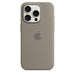 Apple - Back cover for mobile phone - MagSafe compatibility - silicone - clay - for iPhone 15 Pro