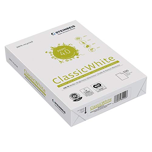 Steinbeis Classic A3 Printer Paper White 100% Recycled 80 gsm 500 Sheets