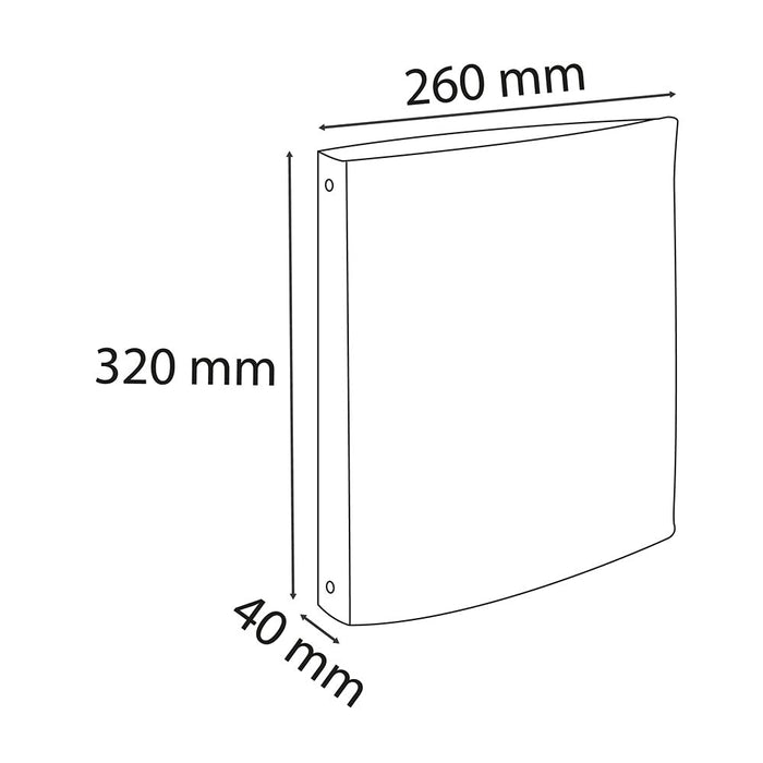 Exacompta Eterneco Ring Binder 4 ring 30 mm Cardboard A4 Assorted