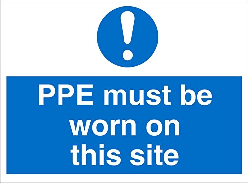 Mandatory Sign PPE Must Be Worn On This Site PVC 45 x 60 cm