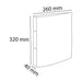 Exacompta Ring Binder 54378E Polypropylene A4 30 mm 2 ring White Pack of 20