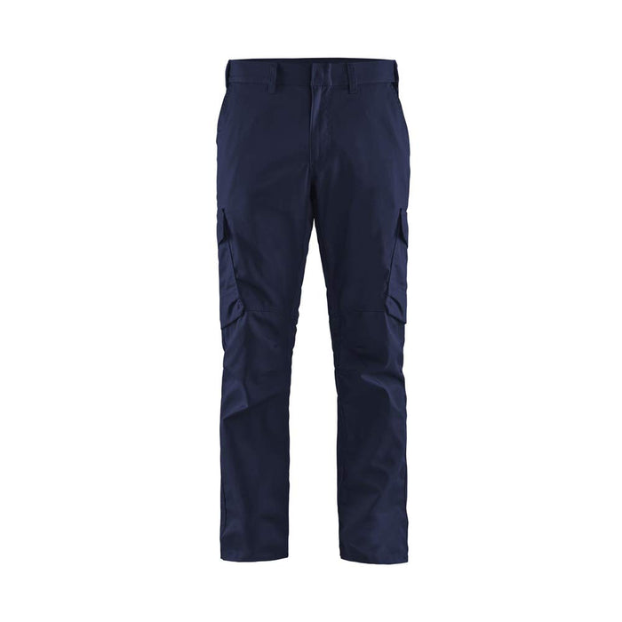 BLÅKLÄDER Trousers 14441832 Cotton, Elastolefin, PL (Polyester) Navy Blue, Cornflower Blue Size 36S