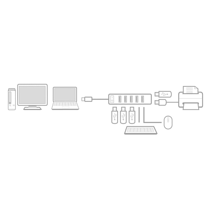 ACT Usb Hub AC6215 7 USB-A