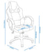 Alphason Office Chair Daytona with Adjustable Seat Black, Blue