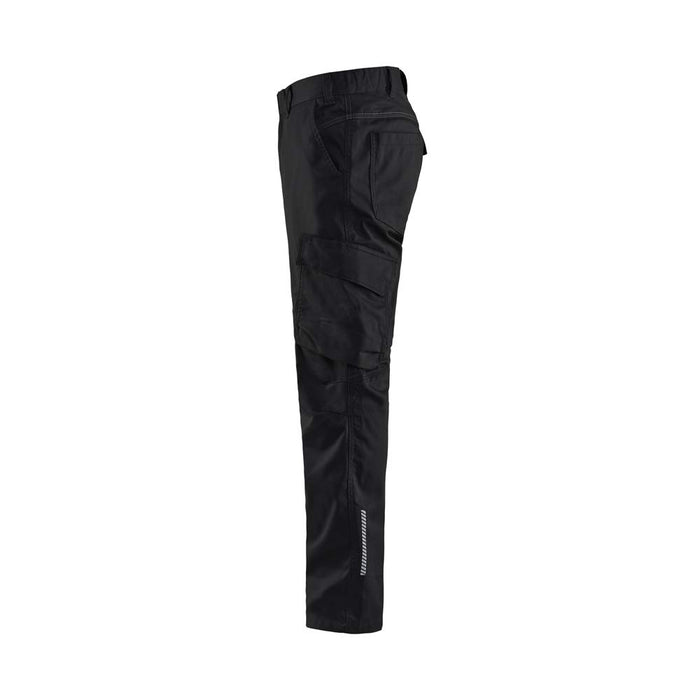 BLÅKLÄDER Trousers 14441832 Cotton, Elastolefin, PL (Polyester) Black Size 40R