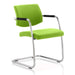 Dynamic Visitor Chair Fixed Armrest Havanna Seat Myrrh Green Fabric