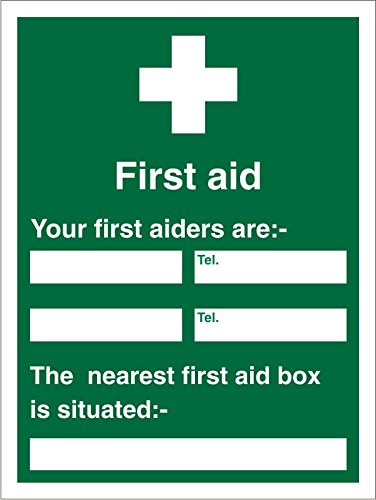 First Aid Sign First Aider Plastic 60 x 45 cm