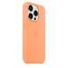 Apple - Back cover for mobile phone - MagSafe compatibility - silicone - orange sorbet - for iPhone 15 Pro