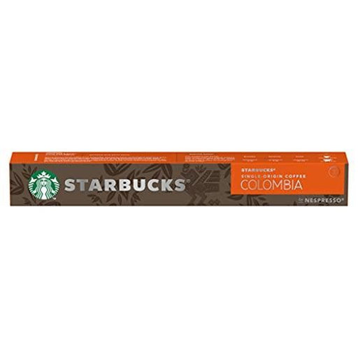 Starbucks Single-Origin Colombia Caffeinated Ground Coffee Pods Box Espresso Medium 5.7 g Pack of 10