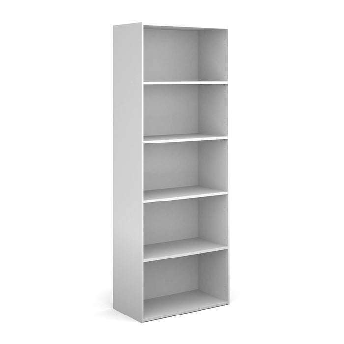 Dams International Bookcase with 4 Shelves Contract 25 756 x 408 x 2030 mm White