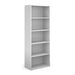 Dams International Bookcase with 4 Shelves Contract 25 756 x 408 x 2030 mm White