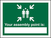 Safe Procedure Sign Your Assembly Point Is Plastic 20 x 30 cm