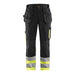 BLÅKLÄDER Trousers 15641811 Cotton, PL (Polyester) Mid Grey, Yellow Size 37S