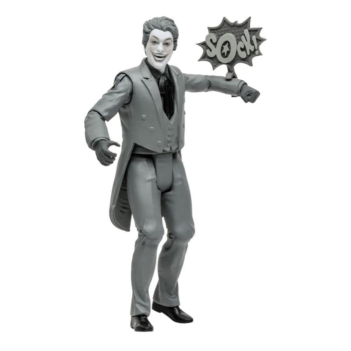 McFarlane DC Retro: Batman' '66 Classic TV Series - The Joker (Black & White TV Variant) 6in Action Figure