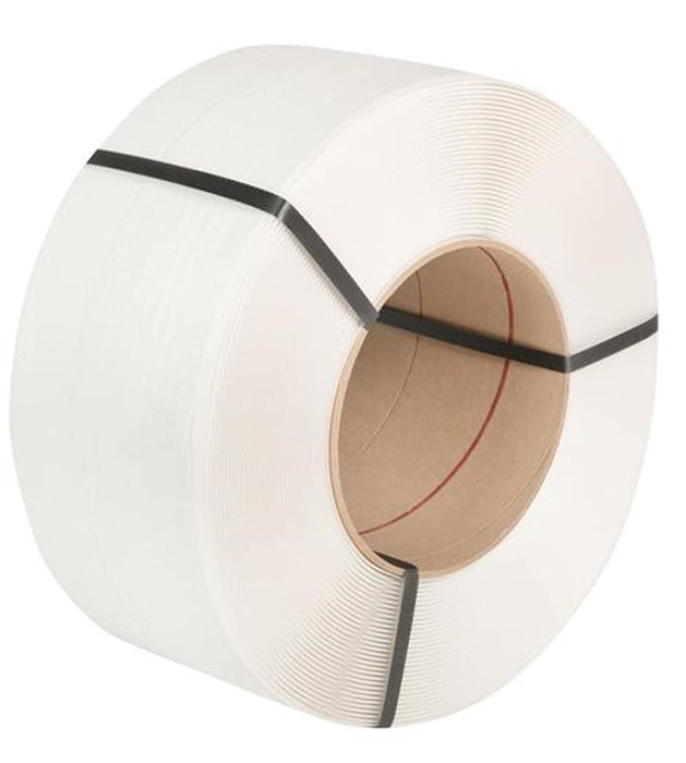 Safeguard Machine Strapping White 12 mm x 0.63 mm x 3000 m Pack of 2