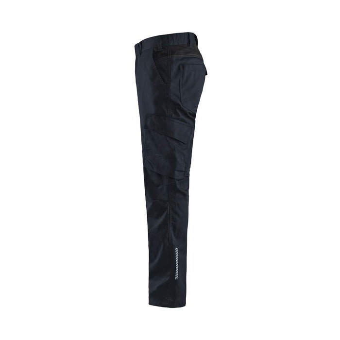 BLÅKLÄDER Trousers 14441832 Cotton, Elastolefin, PL (Polyester) Dark Navy, Black Size 40L