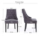 NEO Dining Chairs Non Height Adjustable Dark Grey 2XKNOC-CHR-DG 530 (W) x 660 (D) x 920 (H) mm Pack of 2