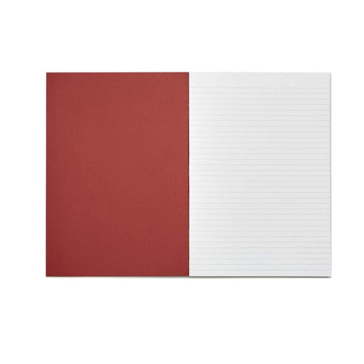 Rhino A4 Exercise Book 48 page Feint Ruled 8mm Red (Pack 100) - VEX681-437-0