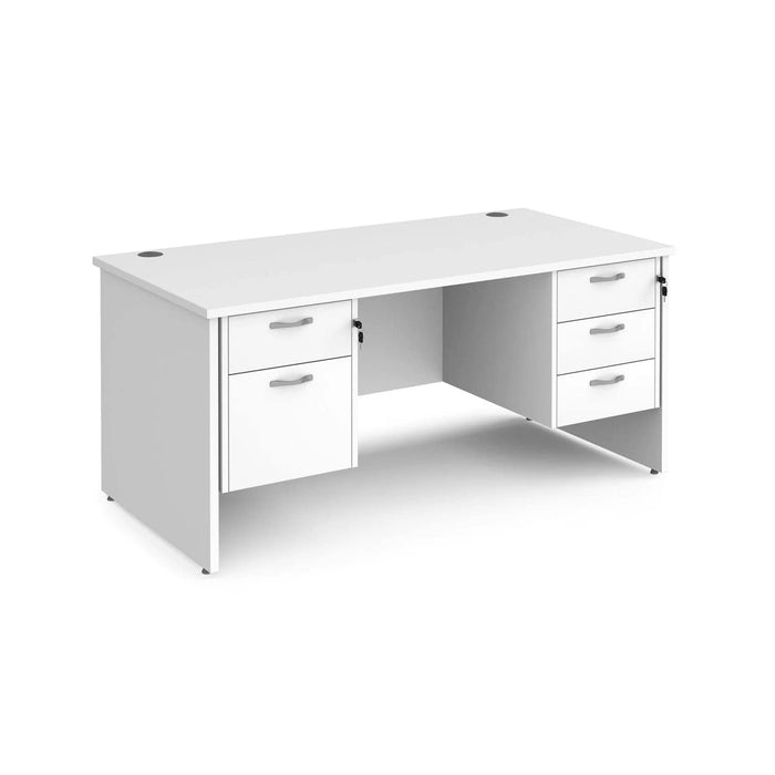 Dams International Maestro 25 Desk Oak Wood White 1,600 x 800 x 725 mm