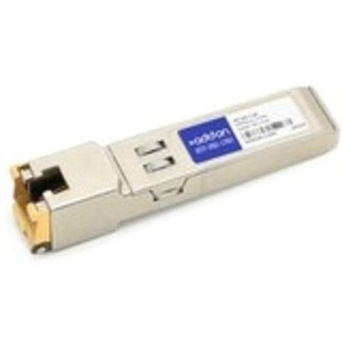 AddOn - SFP+ transceiver module (equivalent to: Cisco SFP-10G-T, Cisco SFP-10G-T-S=, Cisco GLC-T-10G) - 10 GigE - 1000Base-TX, 100Base-TX, 10GBase-T - RJ-45 - up to 30 m - TAA Compliant - for P/N: SFP-10G-T-0DB-AO