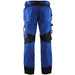 BLÅKLÄDER Trousers 15551860 Cotton, PL (Polyester) Black, Cornflower Blue Size 49S