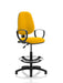 Dynamic Permanent Contact Backrest Task Operator Chair Loop Arms Eclipse I Senna Yellow Seat High Back