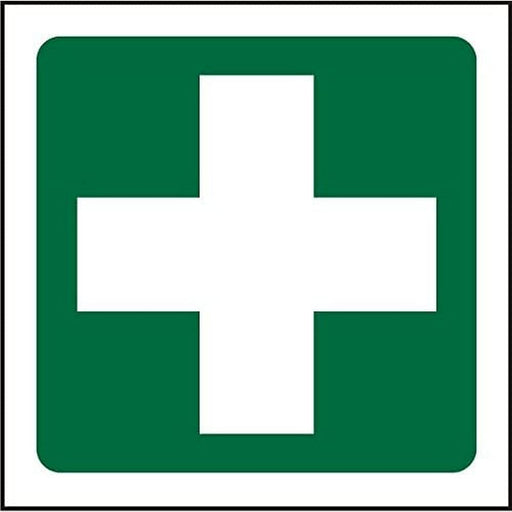 First Aid Cross Sign Plastic 20 x 20 cm