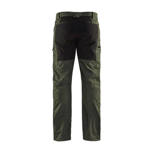 BLÅKLÄDER Trousers 14591845 Cotton, PL (Polyester) Army Green, Black Size 46R