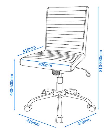 Alphason Basic Tilt Operator Chair with Height Adjustable Seat Lane Black