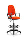 Dynamic Permanent Contact Backrest Task Operator Chair Loop Arms Eclipse I Tabasco Red Seat High Back