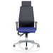 Dynamic Independent Seat & Back Posture Chair Height Adjustable Arms Onyx Black Back, Stevia Blue Seat With Adjustable Headrest High Back