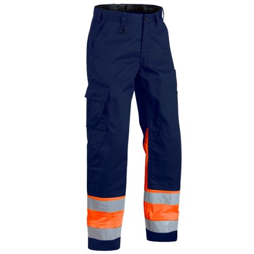 BLÅKLÄDER Trousers 15641811 Cotton, PL (Polyester) Black, Yellow Size 40R