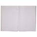 Rhino 13 x 9  A4+ Oversized Exercise Book 40 Page Feint Ruled 12mm Red (Pack 100) - VDU024-210-2