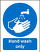 Mandatory Sign Wash Hands Vinyl 30 x 20 cm